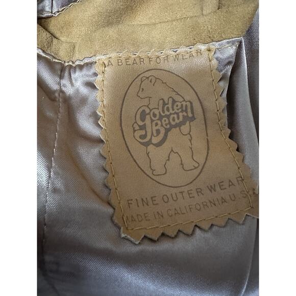 Vintage Women’s GOLDEN BEAR Leather Suede Jacket 2 Button Blazer Size 1X - Picture 6 of 9